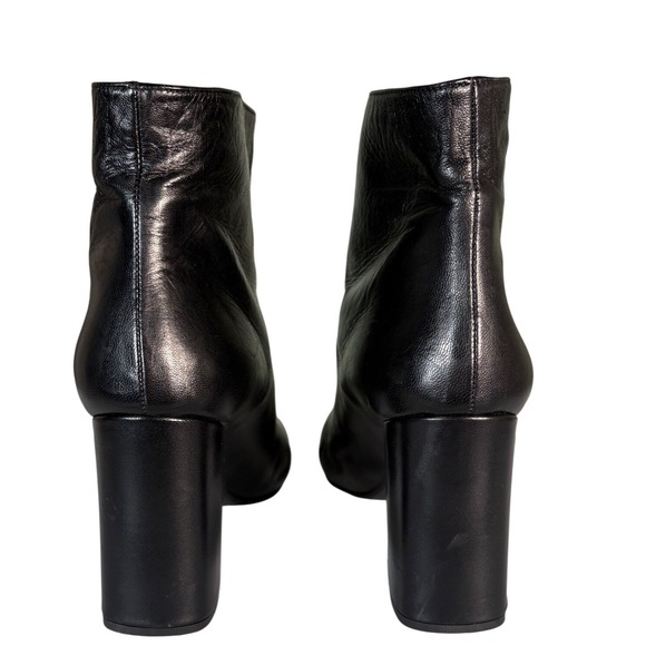 Marni Black Leather Block Heel Ankle Boots Size IT 39 size 9 - Picture 8 of 15